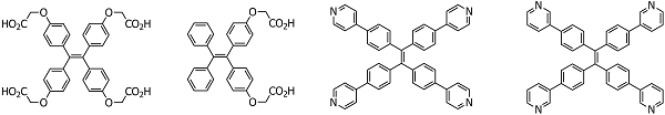 Examples of TPE derivatives as supramolecular building blocks