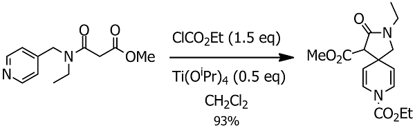 Lewis acid promoted dearomatization of substituted pyridines